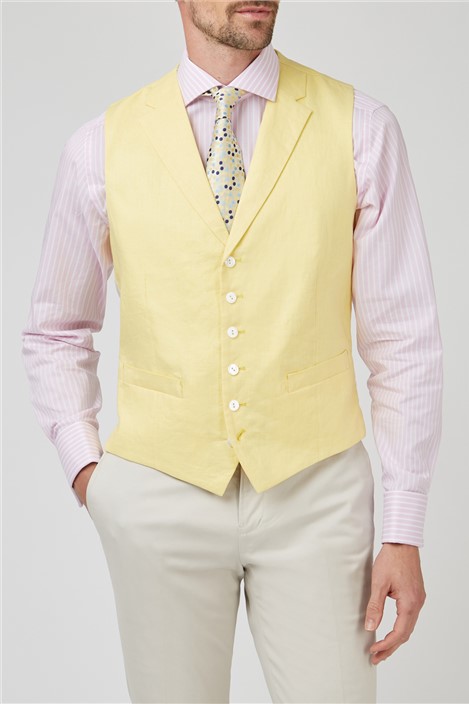 jeff banks linen waistcoat