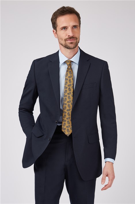 Farah Kenley Navy Textured Two Piece Suit