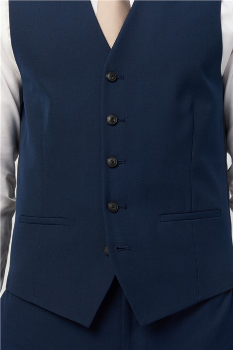 Suit Direct Blue Waistcoat