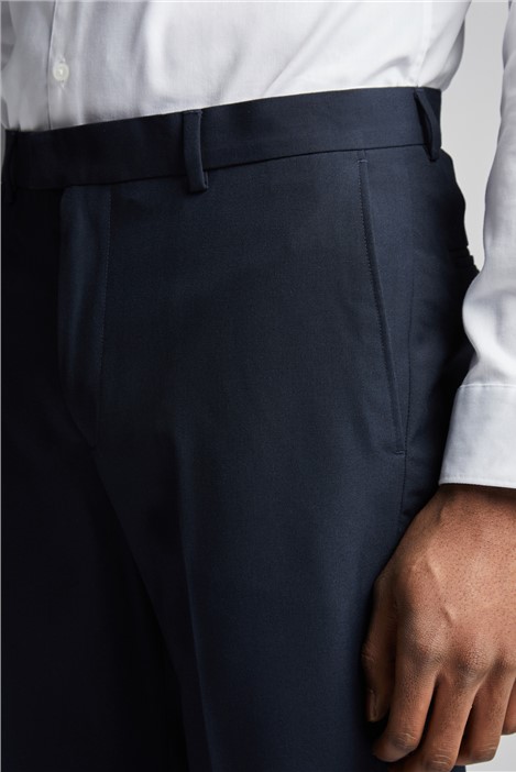 Limehaus Slim Fit Navy Trousers