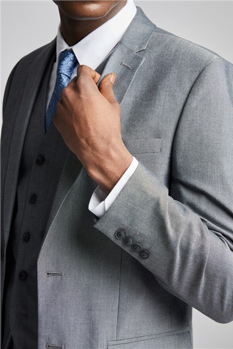 Limehaus Slim Fit Silver Grey Jacket