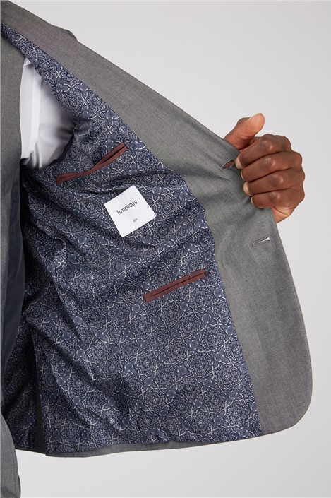 Limehaus Slim Fit Silver Grey Jacket