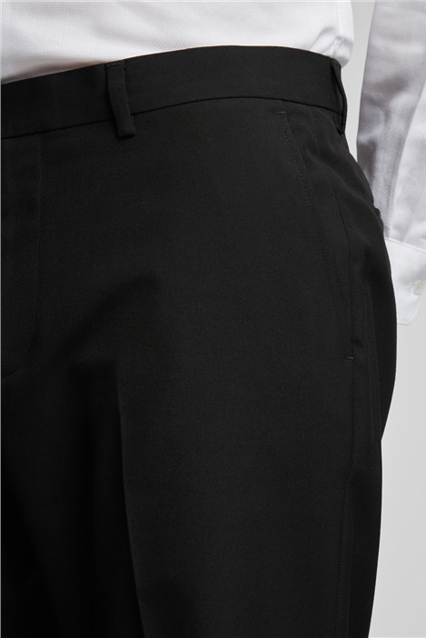 Limehaus Regular Fit Black Trousers