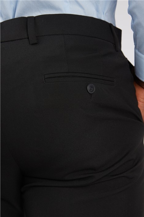 Limehaus Regular Fit Black Trousers