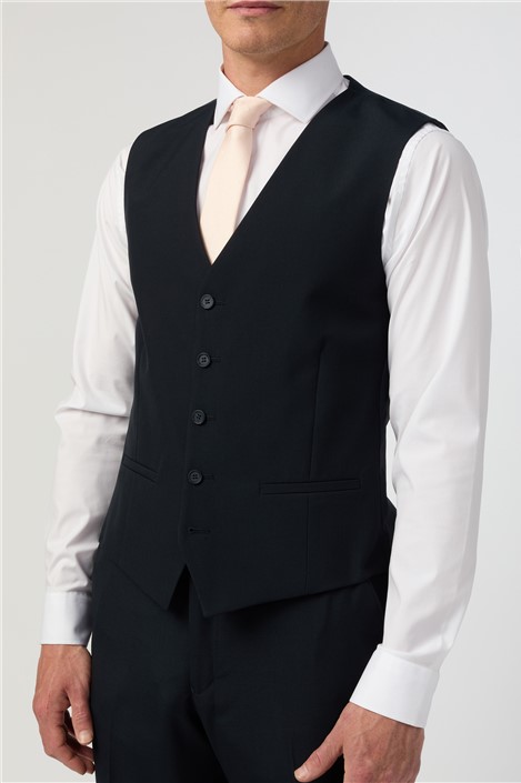 Limehaus Regular Fit Navy Waistcoat