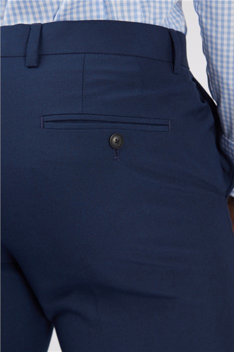 Limehaus Regular Fit Blue Trousers