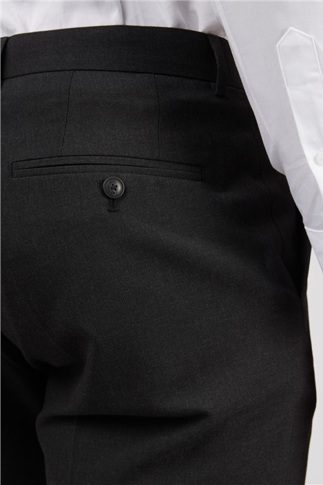 Limehaus Regular Fit Charcoal Trousers
