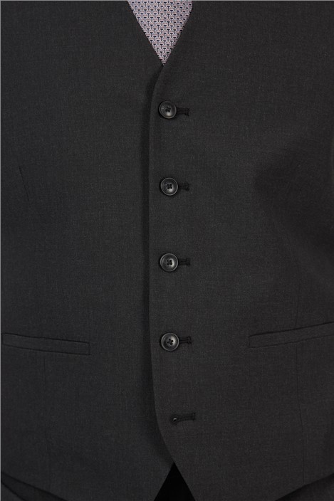 Limehaus Regular Fit Charcoal Waistcoat