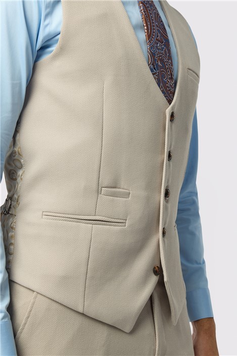 Marc Darcy Slim Fit HM5 Stone Waistcoat