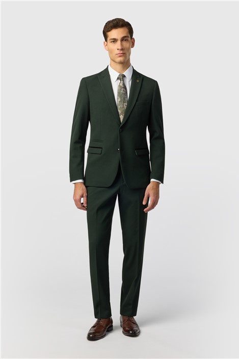 Marc Darcy Slim Fit Bromley Olive Green Suit Jacket