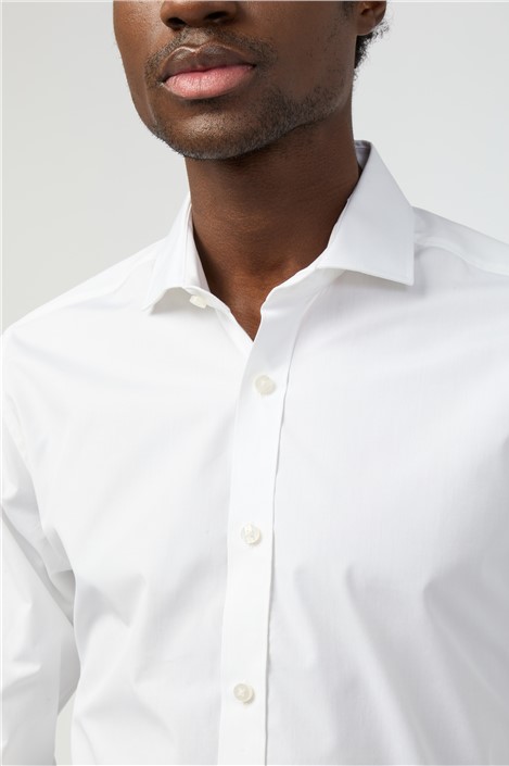 Alexandre Tailored Fit Luxury White Poplin Shirt