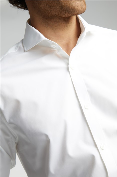 Alexandre Tailored Fit Luxury White Poplin Shirt