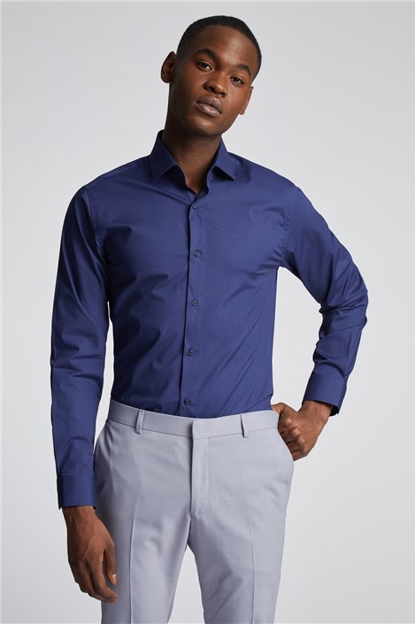 Navy blue pant sky blue shirt on sale