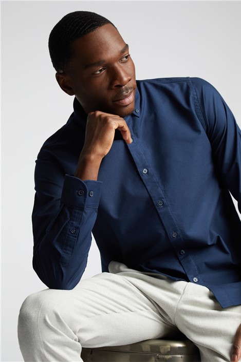 Limehaus Navy Oxford Shirt