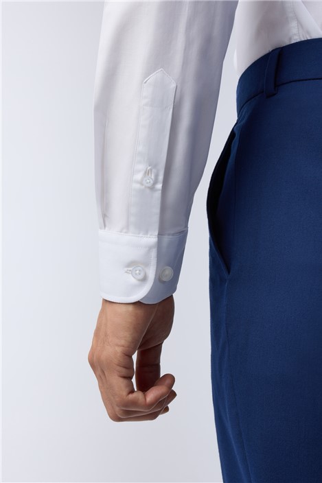 Limehaus Tailored Fit White Stretch Shirt