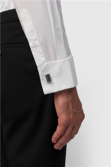 Limehaus Slim Fit Double Cuff Cutaway Collar Dress Shirt