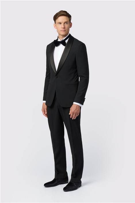 Limehaus Slim Fit Black Tuxedo Jacket