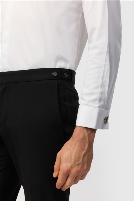 Limehaus Slim Fit Black Dinner Trousers