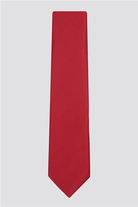 Limehaus Regular Plain Red Tie Red