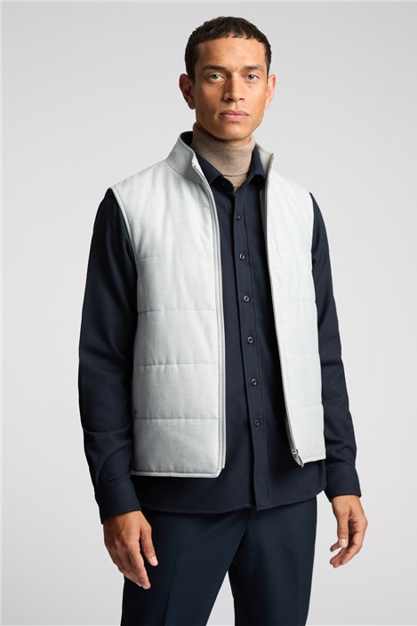 Melka Grey Zip Through Gilet