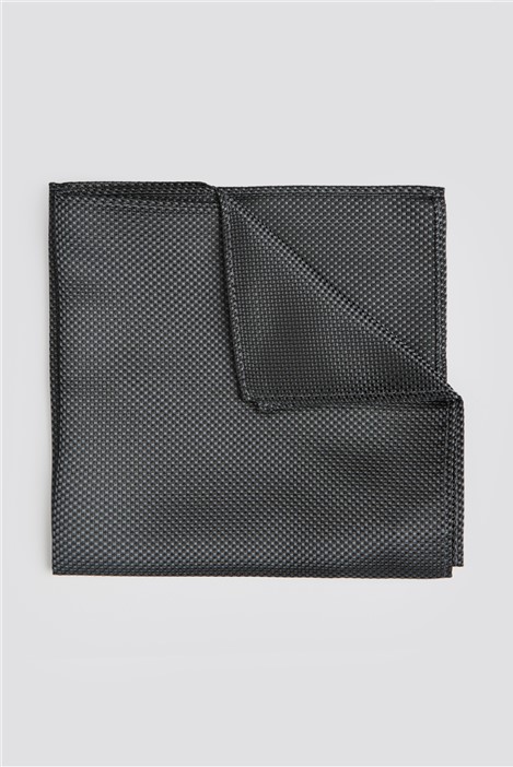 Limehaus Textured Pocket Square Grey By Suit Direct