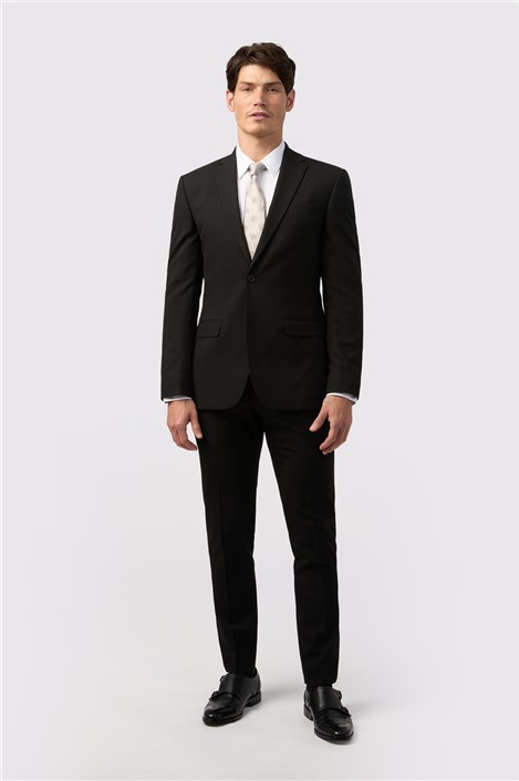Limehaus Slim Fit Black Stretch Waistcoat