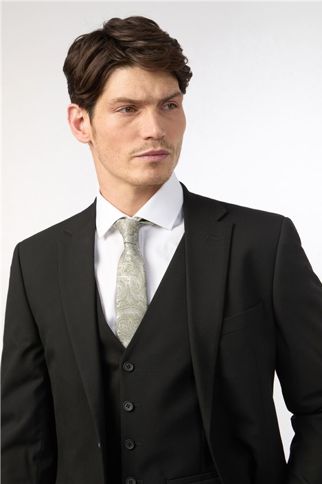 Limehaus Regular Fit Black Stretch Suit Jacket