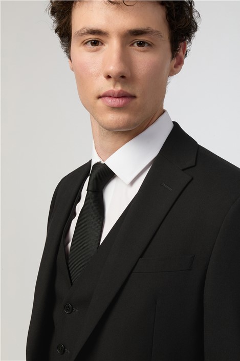 Limehaus Skinny Fit Black Stretch Jacket