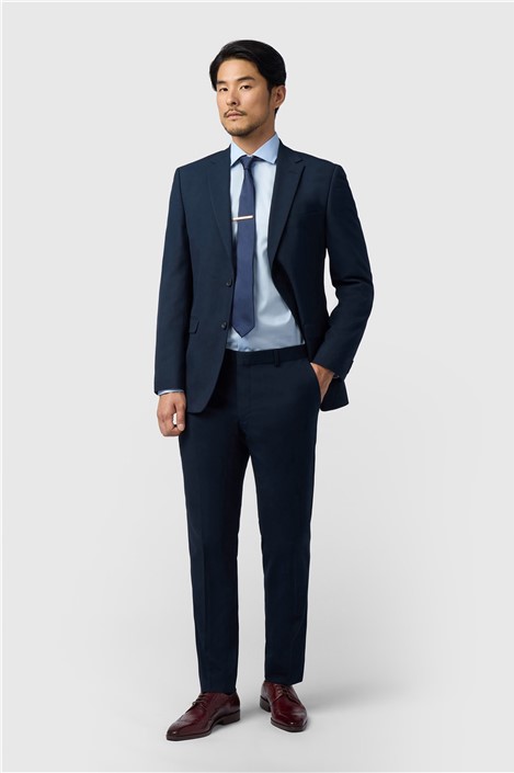 Limehaus Regular Fit Navy Stretch Jacket