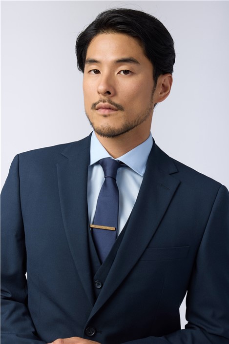 Limehaus Regular Fit Navy Stretch Jacket