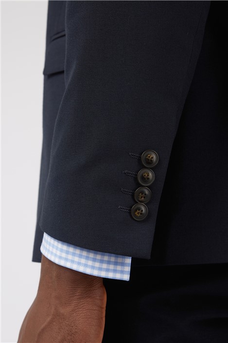 Limehaus Regular Fit Navy Stretch Jacket