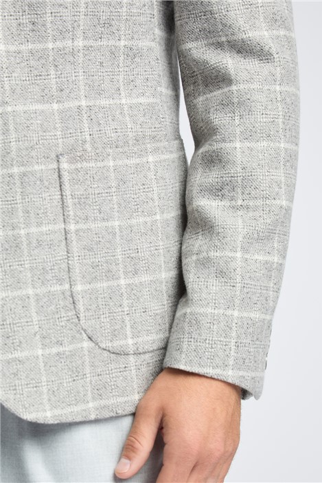 Melka Grey Subtle Check Blazer