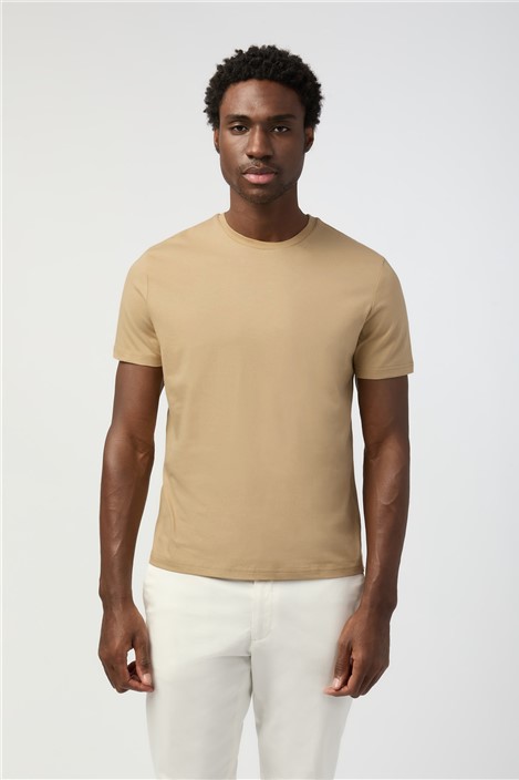 Melka Crew Neck T-Shirt - Sand