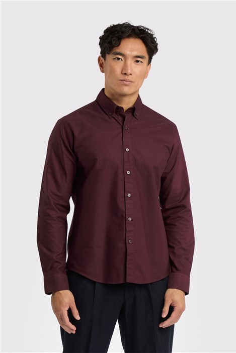 Melka Burgundy Oxford Shirt