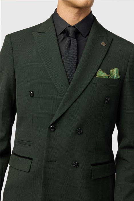 Marc Darcy Slim Fit Bromley Green Double Breasted Jacket