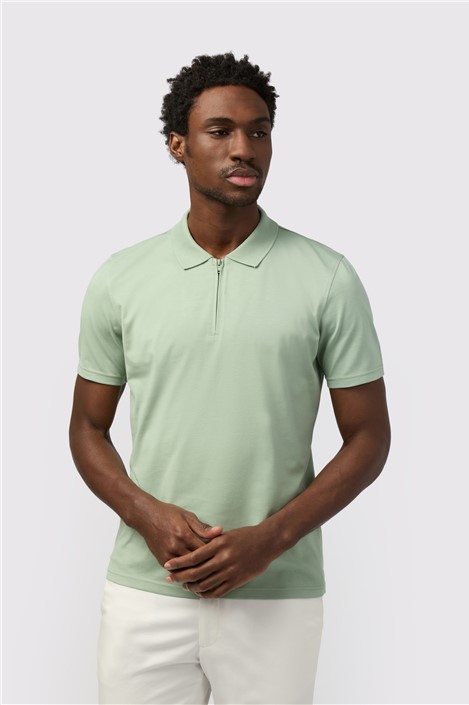 Melka Sage Quarter Zip Jersey Polo