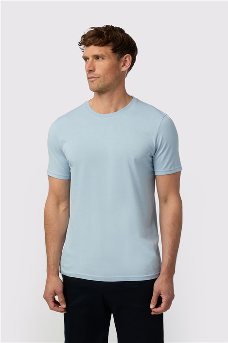 Melka Light Blue Crew Neck T-Shirt