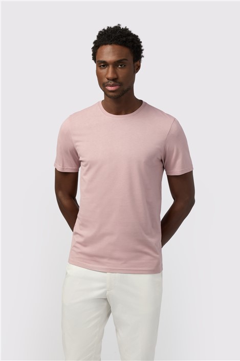 Melka Mauve Crew Neck T-Shirt