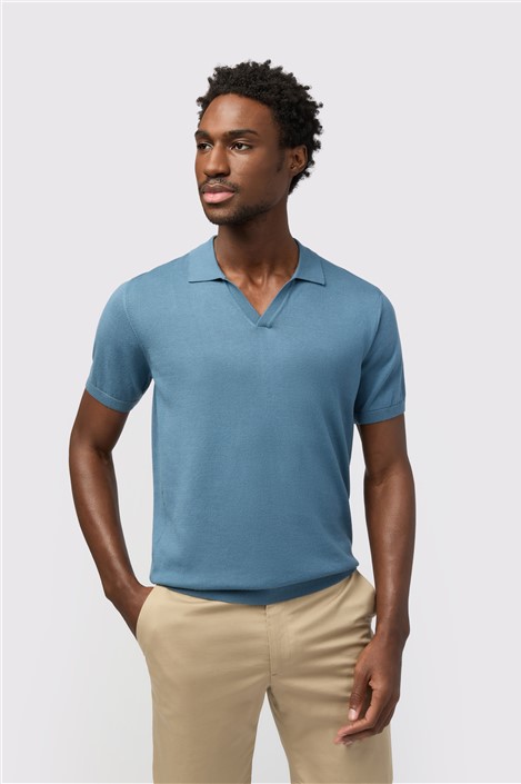 Melka Revere Plain Knit Polo