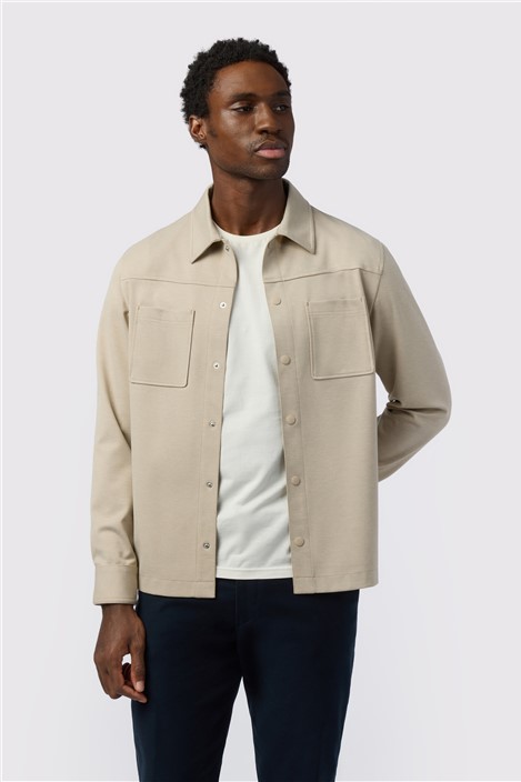 Melka Oatmeal Jersey Overshirt
