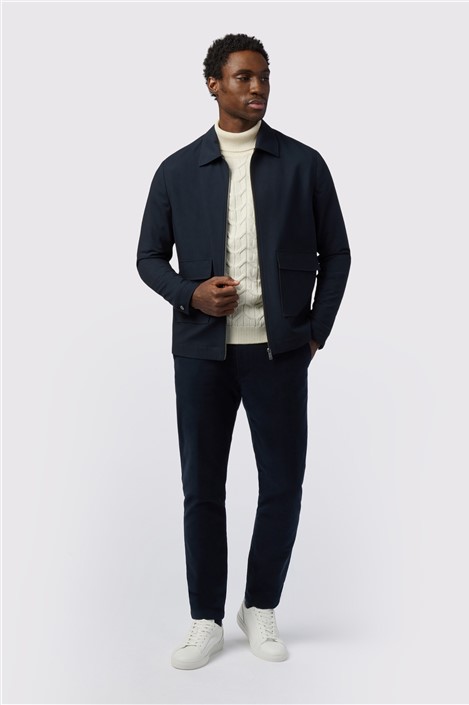 Melka Navy Zipped Jacket