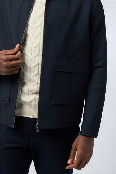 Melka Navy Zipped Jacket