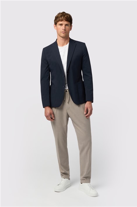 Melka Navy Textured Blazer