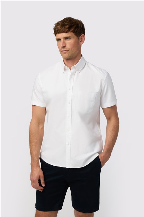 Melka White Oxford Short Sleeve Shirt