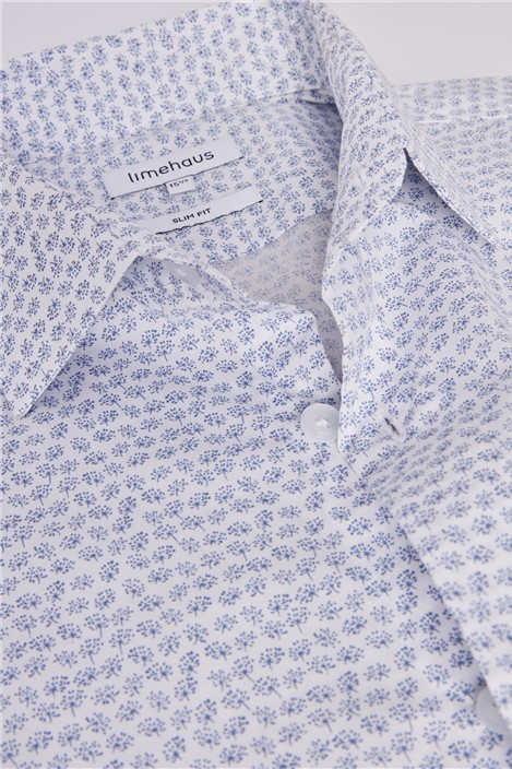 Limehaus Slim Fit Dandelion Print Shirt