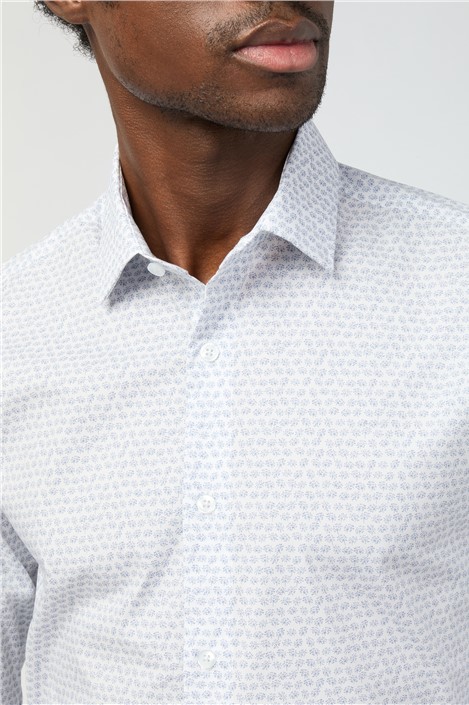 Limehaus Slim Fit Dandelion Print Shirt