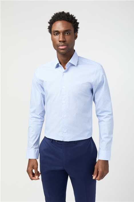 Limehaus Slim Fit Dot Print Shirt