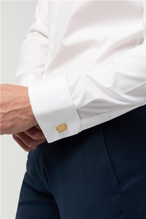 Alexandre Tailored Fit Non-Iron Stretch Double Cuff Shirt