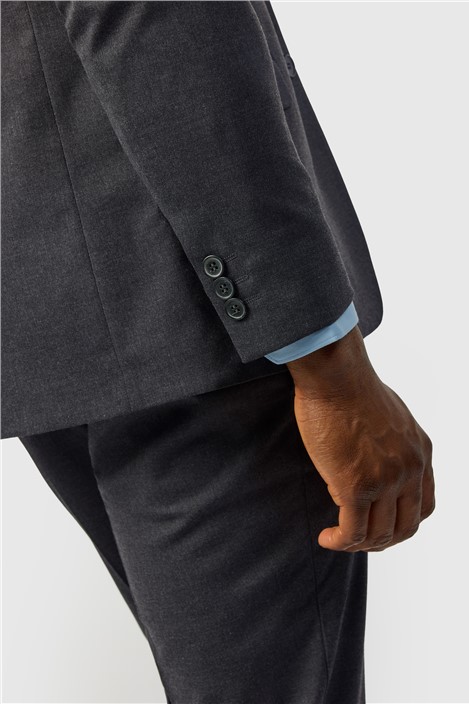 Limehaus Slim Fit Charcoal Stretch Jacket