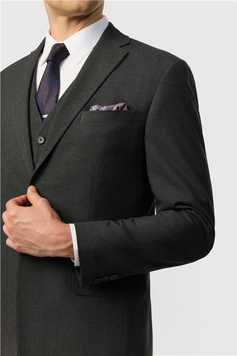 Limehaus Tailored Fit Charcoal Stretch Jacket